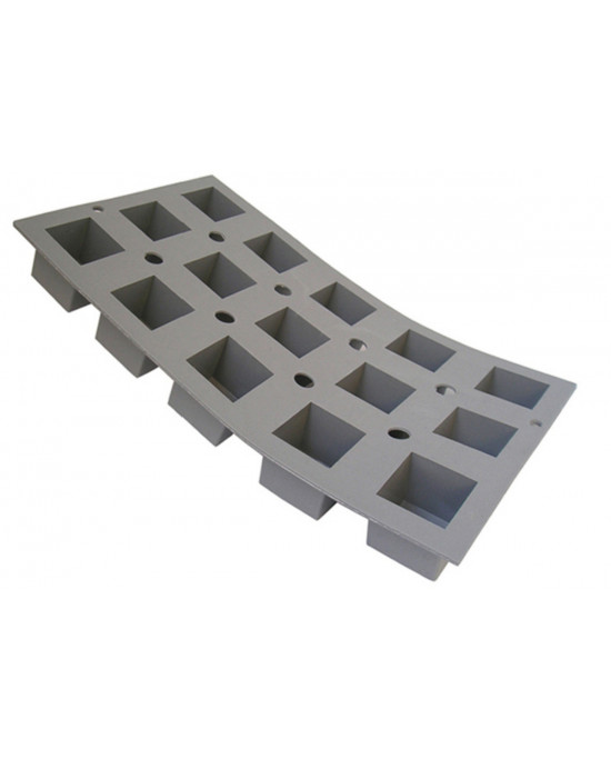 Plaque 15 mini cubes silicone GN 1/3 30x17,6x3,5 cm Elastomoule De Buyer