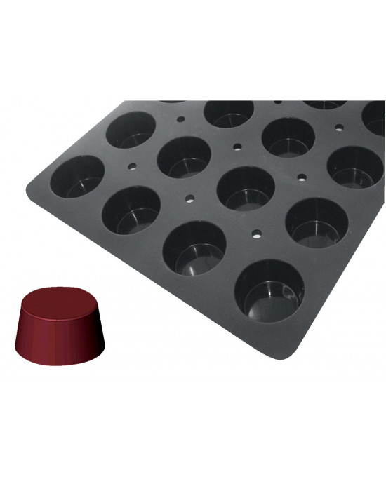 Plaque 24 muffins silicone GN 1/1 53x32,5x3,5 cm Moulflex Pro De Buyer