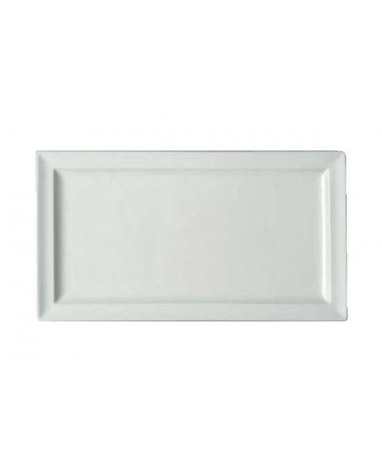 Assiette plate rectangulaire ivoire porcelaine 21x8 cm Classic Gourmet Rak