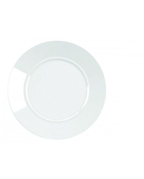 Assiette plate rond blanc porcelaine Ø 22 cm Style Astera