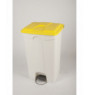 Collecteur à pédale plastique 90 L jaune Probbax