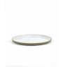 Assiette plate rond taupe porcelaine Ø 23,5 cm Dusk Serax