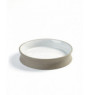 Assiette creuse rond taupe porcelaine Ø 17,5 cm Dusk Serax