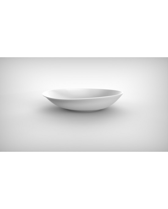 Assiette creuse rond blanc porcelaine Ø 24 cm Moving Astera