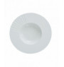 Assiette gourmet rond blanc porcelaine Ø 30 cm Frame Ariane