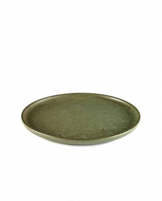 Assiette plate rond camogreen grès Ø 21 cm Surface Serax