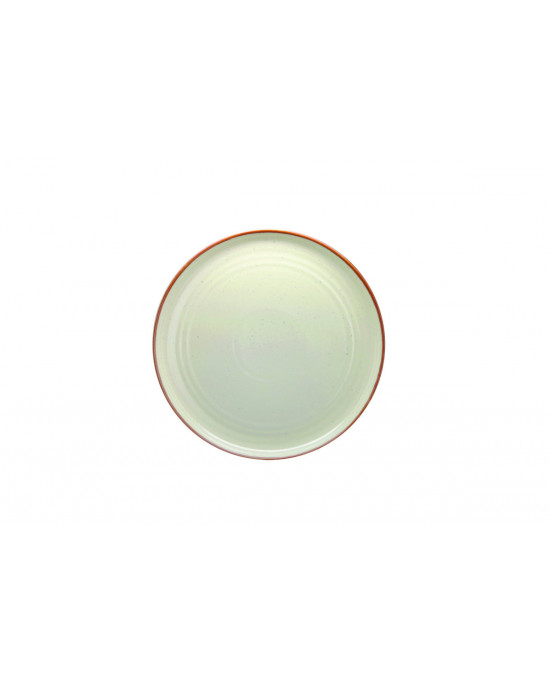 Assiette coupe plate rond beige porcelaine Ø 30 cm Artisan Ariane