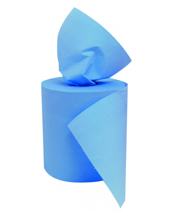 Bobine à dévidage central bleu ouate de cellulose 18x22 cm  (6 pièces)