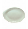 Assiette plate ovale blanc porcelaine 34x24 cm Moving Astera
