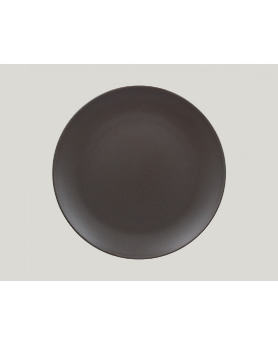 Assiette coupe plate rond brun porcelaine Ø 27 cm Genesis Rak