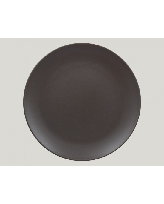 Assiette coupe plate rond brun porcelaine Ø 31 cm Genesis Rak