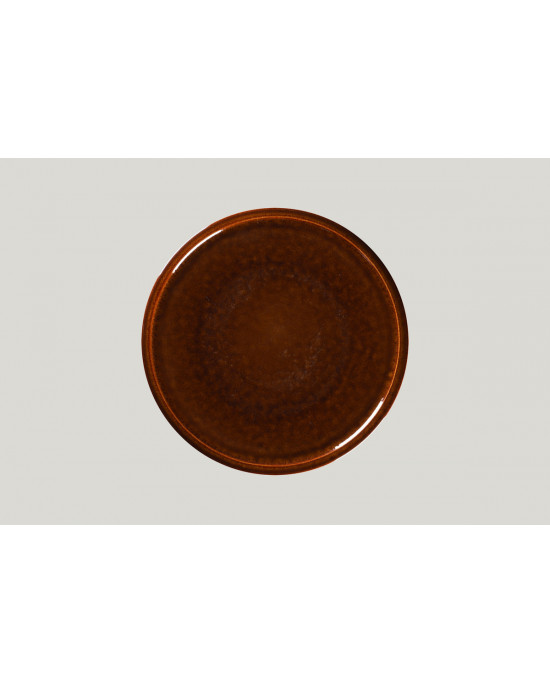 Assiette coupe plate rond cuivre porcelaine Ø 28 cm Rakstone Ease