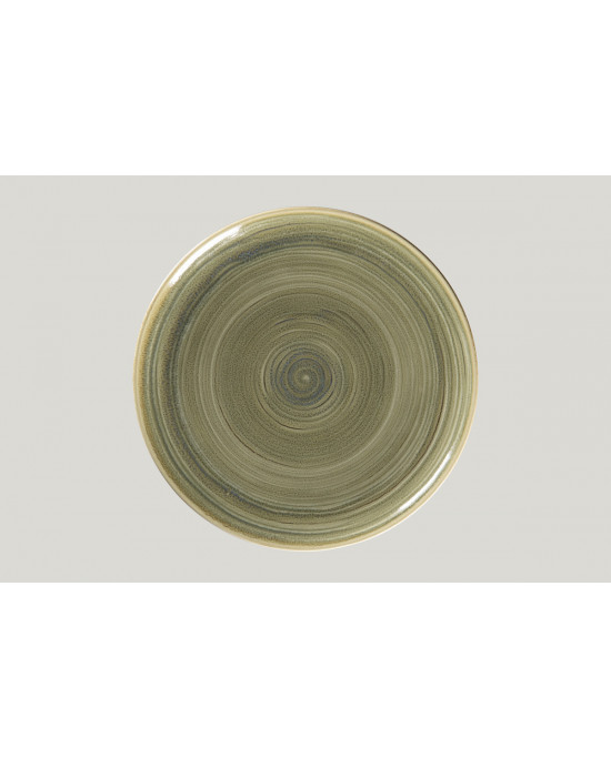 Assiette coupe plate rond vert porcelaine Ø 31 cm Rakstone Spot