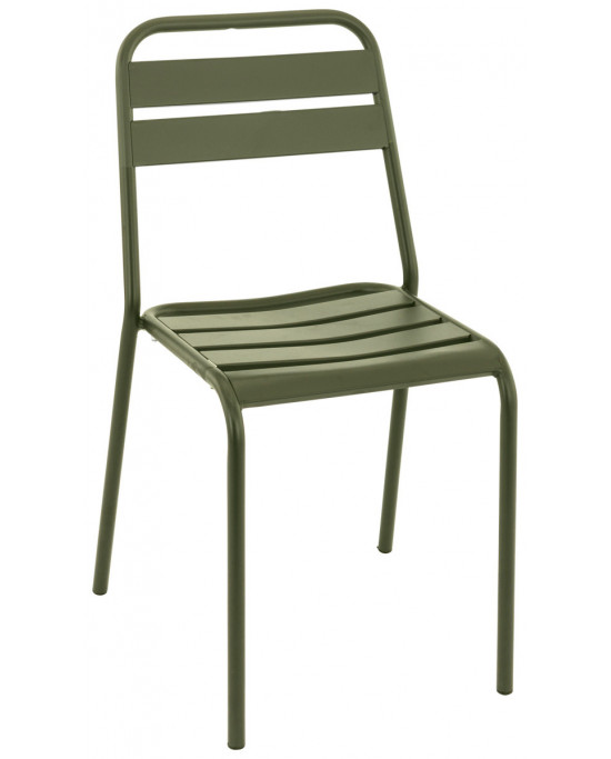 Chaise vert 82x44x51 cm Bastille