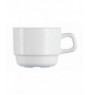 Tasse à thé rond blanc verre 19 cl Ø 7,8 cm Restaurant Blanc Arcoroc