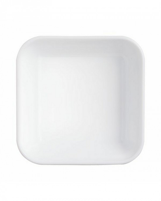 Ravier carré blanc verre 11 cm Restaurant Blanc Arcoroc