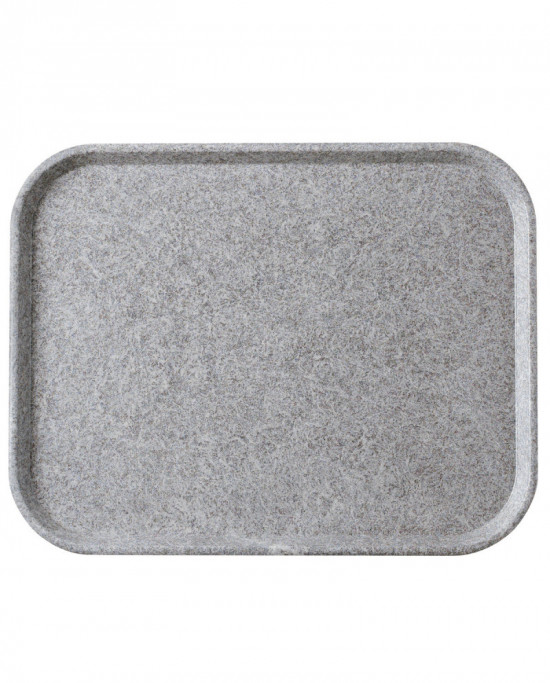 Plateau polyester gris 46x36 cm Poly Str Platex