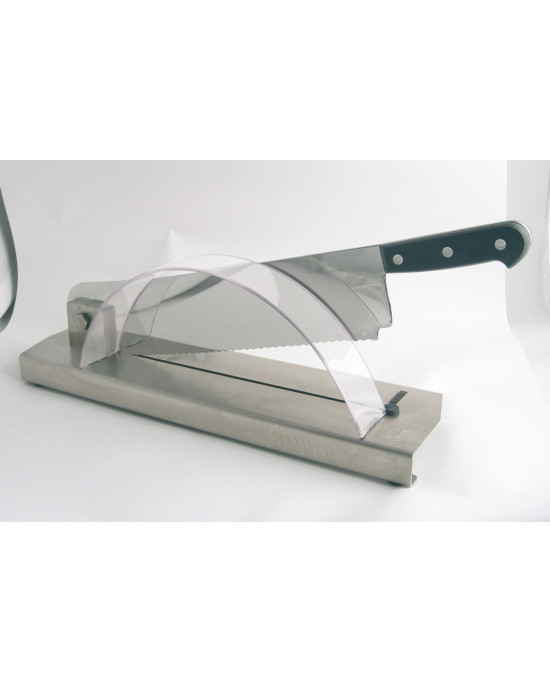 Couteau à pain 35 cm inox plastique crantée L.tellier