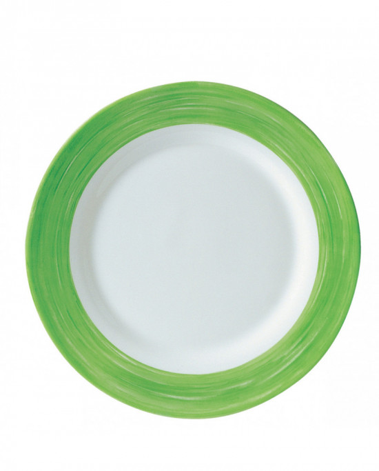 Assiette plate rond vert verre Ø 23,5 cm Brush Arcoroc