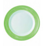 Assiette creuse rond vert verre Ø 22,5 cm Brush Arcoroc