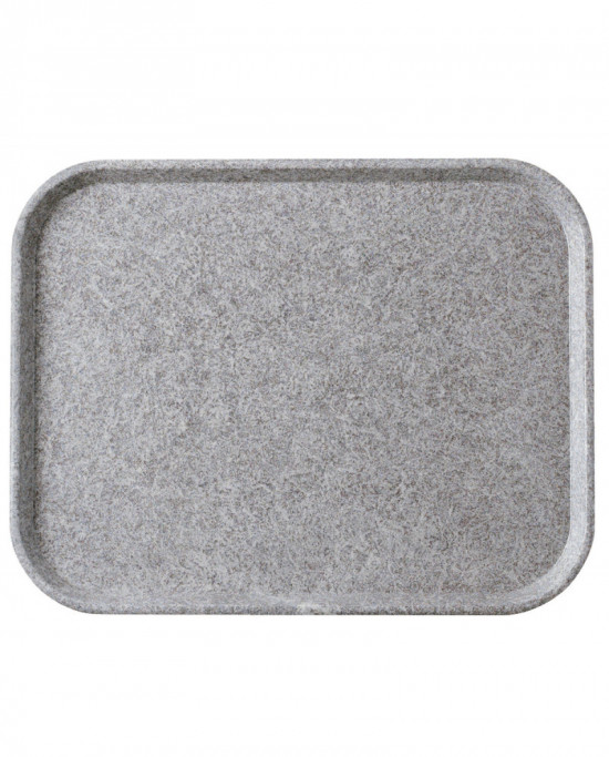 Plateau polyester gris 53x32,5 cm Poly Str Platex