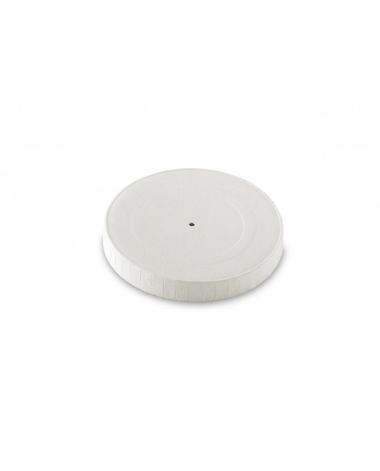 Couvercle carton pour gobelet blanc papier Ø 6 cm Alphaform  (50 pièces)