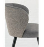 Chaise d'intérieur gris anthracite 76,5x55x56 cm Adele