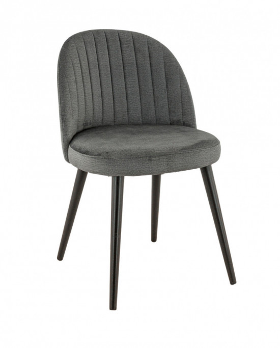 Chaise d'intérieur gris anthracite 81x49x55 cm Emile