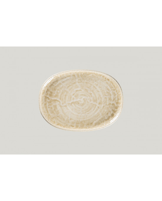 Plat coupe ovale vanilla porcelaine 28 cm Krush Rak