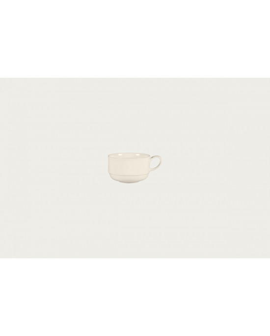 Tasse à café / thé rond ivoire porcelaine 19,5 cl Ø 8,6 cm Bravura Rak