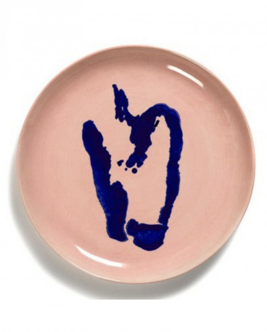 Plat rond delicious pink poivron bleu grès Ø 11,5 cm Feast By Ottolenghi Serax