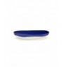 Plat rond lapis lazuli swirl - points blancs grès Ø 36 cm Feast By Ottolenghi Serax