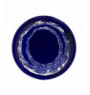 Assiette plate rond lapis lazuli swirl - points blancs grès Ø 19 cm Feast By Ottolenghi Serax