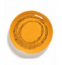 Assiette plate rond sunny yellow - points noirs grès Ø 16 cm Feast By Ottolenghi Serax