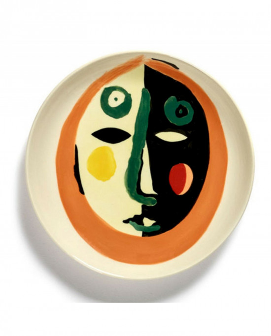 Assiette plate rond Face 1 grès Ø 16 cm Feast By Ottolenghi Serax
