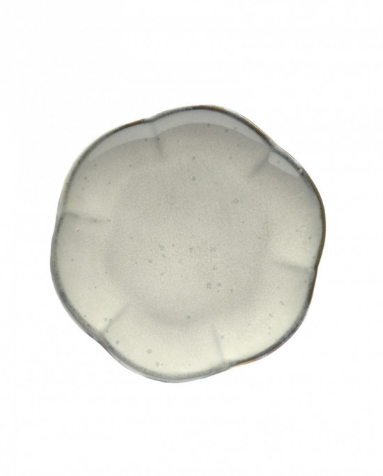Assiette plate rond blanc grès Ø 13,9 cm Inku Serax