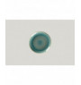 Assiette coupe plate rond bleu porcelaine Ø 18 cm Rakstone Spot