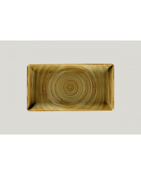 Assiette plate rectangulaire beige porcelaine 33,5x18,1 cm Rakstone Spot