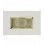 Assiette plate rectangulaire vert porcelaine 33,8x18,3 cm Rakstone Spot