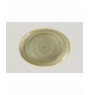 Plat ovale vert porcelaine 36 cm Rakstone Spot