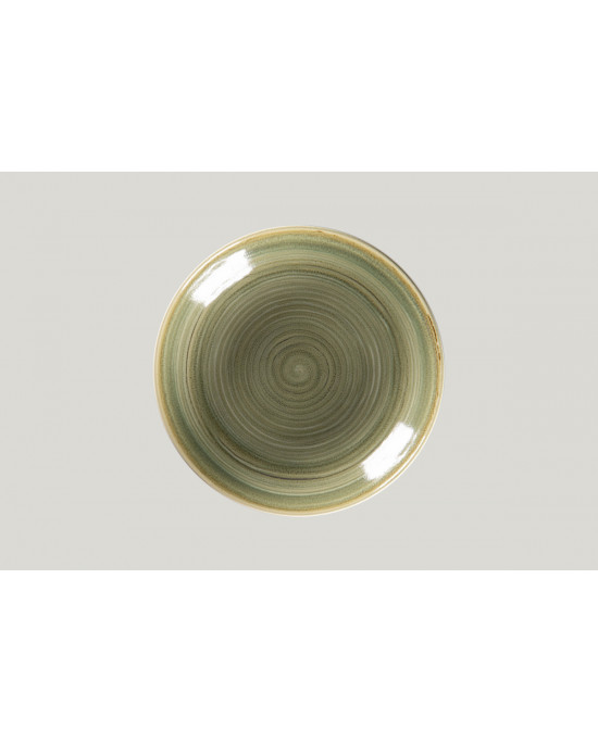 Assiette coupe creuse rond vert porcelaine Ø 26 cm Rakstone Spot