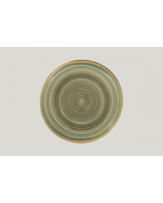 Assiette coupe plate rond vert porcelaine Ø 28 cm Rakstone Spot