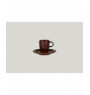 Sous tasse à espresso rond cuivre porcelaine Ø 12,5 cm Rakstone Ease