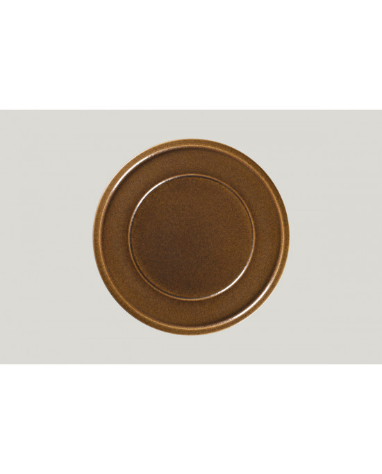 Assiette plate rond bronze porcelaine Ø 28 cm Rakstone Ease