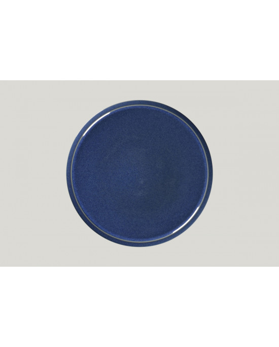 Assiette coupe plate rond bleu porcelaine Ø 32 cm Rakstone Ease