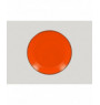 Assiette plate rond orange porcelaine Ø 27 cm Fire Rak