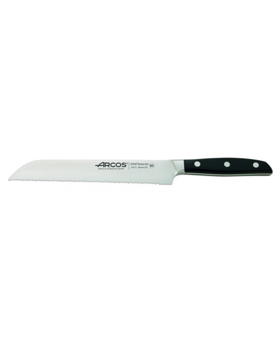 Couteau à pain 20 cm inox POM crantée Manhattan Arcos