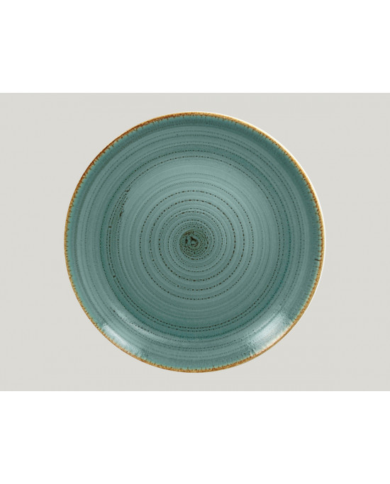 Assiette coupe plate rond lagon porcelaine Ø 31 cm Twirl Rak