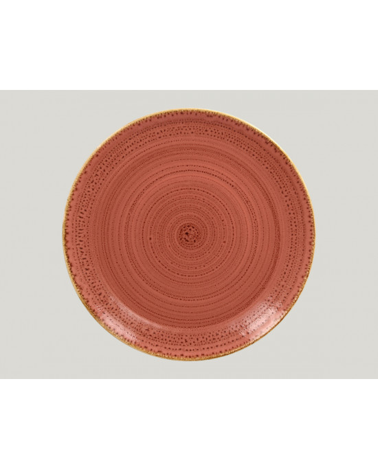 Assiette coupe plate rond coral porcelaine Ø 31 cm Twirl Rak