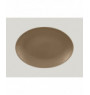 Plat ovale marron porcelaine 32 cm Genesis Rak